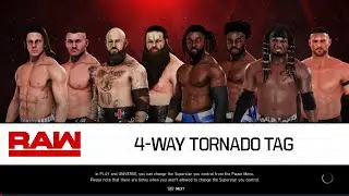 [WWE 2K20] Viking Raiders vs. RKBro vs. New Day vs. Mace & T-BAR (4Way Tornado Elimination Match)
