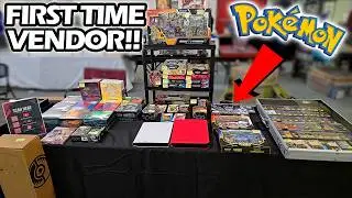 My FIRST TIME Vending Pokemon Cards!!! (First TCG Show Vendor Experience)