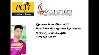 Question Set 07 | Database Management System | Java Institute