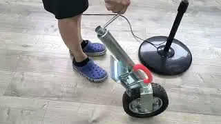 10 Inch Jockey Wheel Swing Up Solid Rubber Wheel 1000KG Capacity Caravan RV Boat Trailer Jack Par...