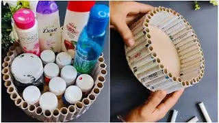 Best Out Of Waste Thread Spools Basket | Best Reuse Craft Ideas | DIY Home Decor Ideas