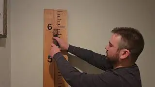 Building a GROWTH CHART FOR MY FAMILY in my garage - DIY Start to Finish