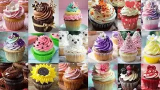 🧁Cupcake Designs/Cupcake Decorating Ideas/Simple Cupcakes Decoration/Cake Design/Cupcake ideas/Cake