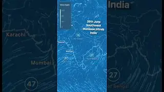 26th June Southwest Monsoon Winds & Rainfall in India @parveenmaliklive #weatherwarning #flooding