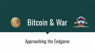 Bitcoin & War: The Hidden Agenda Behind Global Conflict and Finance