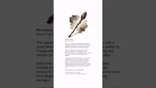 Pine Cone Wand &ndash; Free Magic Item #homebrew5e