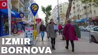 Izmir Walking Tour: Bornova Özkanlar to Bölge Metro Station | Travel Turkey 2022 [4K 60fps]