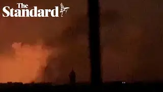 Explosions light up sky in Gaza in heaviest night of bombing yet