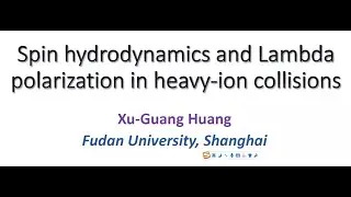 Xu-Guang Huang (Fudan U.) : Spin hydrodynamics and Lambda polarization in heavy-ion collisions