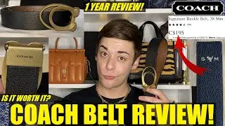 FULL Coach Belt Review! IS IT WORTH THE PRICE? *Over 1 Year Of Use!*