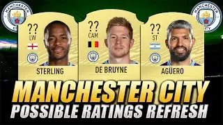 FIFA 20 | MANCHESTER CITY FC POSSIBLE RATINGS REFRESH | w/ De Bruyne, Aguero & Sterling