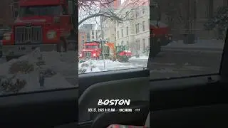 Snow Removal In The City #snow #plowing #icemelt #truewerk #snowremovalequipment  #plowtruck #boston