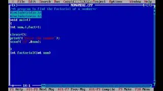 factorial in c language