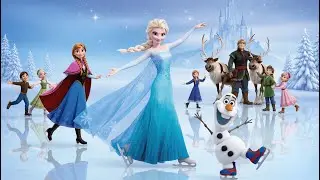 Frozen: the frozen lake became a magical rink ⛸️ Enchanted Kids Story #fizzyfuns