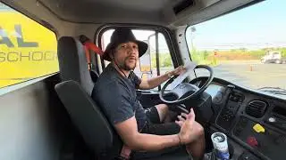 Class A   Air Brakes Test in Automatic Transmission And inside inspection #truck  #drivingschool
