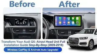 Простое руководство по установке головного устройства Ainavi для Audi Q5 (2009-2018): опыт не тре...