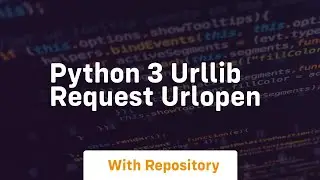 Python 3 urllib request urlopen