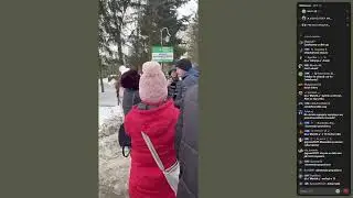 Strajk-  Ludzie czekają godzinę pod schroniskiem w Pawłowie na przyjazd Laluny  cz.1/6