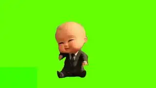 BOSS BABY laughing green screen