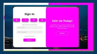 Create a Stunning Animated Login & Registration Page with HTML, CSS, and JavaScript