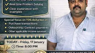 Income Tax & TDS LIVE Training | Explained in Simple Language with Practical Examples
