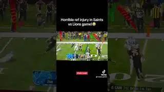 Ref gets injured in Saints vs Lions game! Get well soon! #nfl #saints #lions