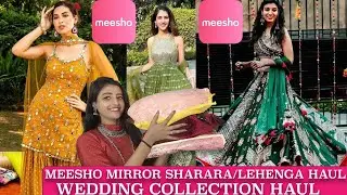 MEESHO WEDDING MIRROR WORK SHARARA/GOWN HAUL | SUPER FRESH COLLECTION #fashionwithtrends