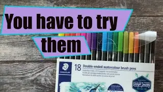 Staedtler Brush Pens  / watercolor markers - such vibrant colors - love them