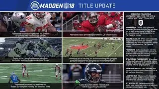 Madden 18 MAJOR Update! New Features, Fixes and CFM Improvements!
