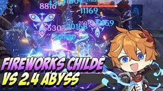 Childe Delusion Mode Vs 2.4 Abyss Floor 12 First Half - Genshin Impact