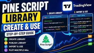 TRADINGVIEW--PINE SCRIPT: HOW TO CREATE AND USE A LIBRARY ???  || TUTORIAL.