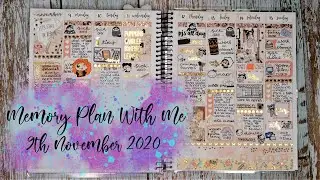 Ad ✿ Memory Plan With Me ✿ A5 Wide Vertical ✿ Jesenia&rsquo;s Printables ✿ Plannerface ✿ 9th November 2020
