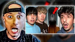 Sam & Colby Explore FAZE RUG&rsquo;s Haunted House&hellip; My Reaction!