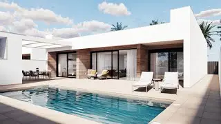 Brand new luxury villas in frontline golf positions on the Mar Menor Golf Resort in Murcia Region