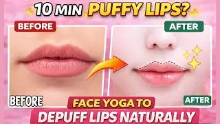 Slim & Defined Lips Naturally | Face Yoga to Reduce Puffy Lips #LipExercises #PuffyLips