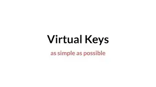 Simple Virtual Keys in GameMaker Studio 2