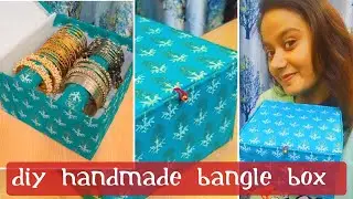 Handmade Bangle Box || Bangle Organizer || Useful Bangle Storage Box Making Out Of Waste Cardboard |