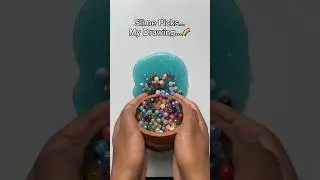 Letting SLIME Pick My Drawing&hellip;(Wild Results) 😳🌈🎨 #shorts #slime #drawing #artchallenge