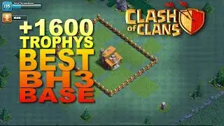 BEST BUILDER HALL LEVEL 3 BASE TROPHY - 2 Cannons | Clash of Clans Defense