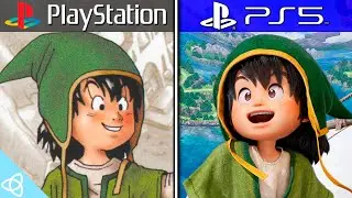 Dragon Quest VII - PS1 Original vs. PS5 Remake (Reimagined) | Side by Side