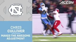 UNC WR Chris Culliver's Awesome Adjustment