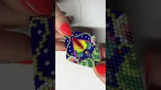 Peyote Pod Pattern - Magical Flower 💠 Beaded Pod Seed Bead Ornament  #beadweaving