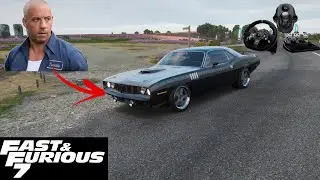 Forza Horizon 4 - Plymouth Barracuda - Steering Wheel (g920) - Fast and the Furious 7 - Toretto