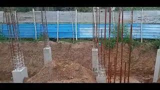footing and below ground level column soil filling before blinth beam level shorts