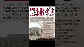 Pro Se Day @ Jefferson County Probate Court (FREE LEGAL SERVICES) - Monday July 21st