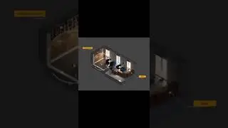 #Shorts Isometric Archviz animation | 3dsMax Corona | Aftereffects | Unity for AR