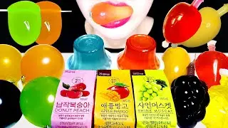 ASMR Soft & Chewy Kyoho TikTok Jelly Mukbang&nbsp;| 쿄호 틱톡 젤리, 젤리블리 먹방 Eating