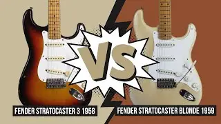 Audio Comparison - 1959 Fender Stratocaster vs. 1958 Fender Stratocaster  (no talking)