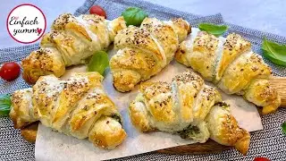 Schnelle Pesto Hörnchen 🥐 perfekt an heißen Tagen ☀️ Thermomix® TM6