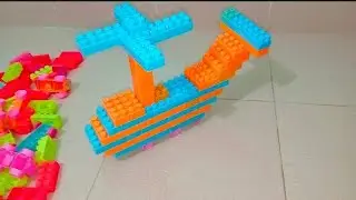 Satisfying DIY Big Helicopter | ASMR Building Blocks #buildingblocks | MUSCAN TOYS